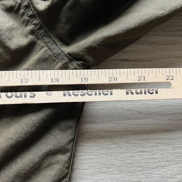 Barbour Jacket Womens 4 Green Kelsall Wax Parka Lined Outdoor Hooded - Picture 11 of 12